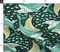 Space Whales Ocean Nautical Animals Moon Galaxy Clouds Teal Celestial Whimsical Cosmos Crescent Custom Printed Fabric by Spoonflower Various Fabrics by the Yard or Fat Quarter